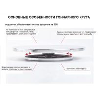 Гончарный круг ручной (скульптурный) двухсторонний металл d=15 см Гончарный круг ручной (скульптурный) двухсторонний металл d=15 см