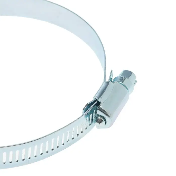 Хомут червячный ZEIN engr, сквозная просечка, диаметр 72-95 мм, ширина 12.7 мм, оцинкованный