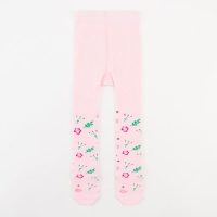 Колготки Крошка Я &laquo;Цветочки&raquo;, цвет розовый, рост 86-92 см