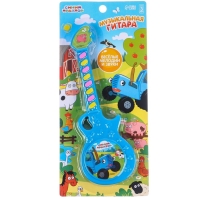 Музыкальная гитара &laquo;Синий трактор&raquo;, звук, свет, цвет синий