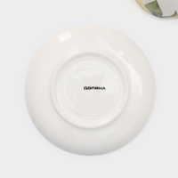 Чайная пара Доляна &laquo;Лимон&raquo;, 2 предмета: чашка 250 мл, блюдце d=15 см