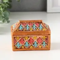 Шкатулка "Ларец цветной" 7,5х10х6 см