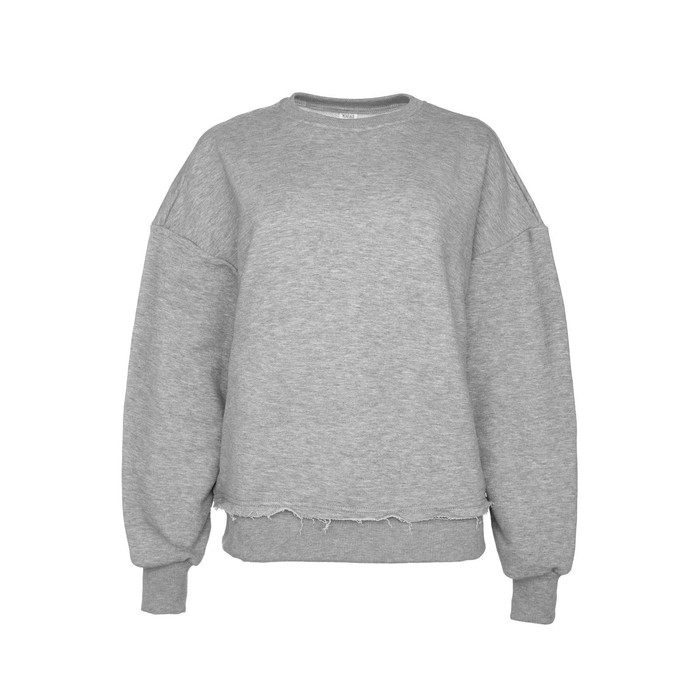 Свитшот женский MINAKU: Casual Collection цвет светло-серый меланж, размер 46-48 Свитшот женский MINAKU: Casual Collection цвет светло-серый меланж, размер 46-48