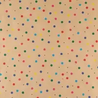Бумага упаковочная крафтовая &laquo;Конфетти&raquo;, 70 х 100 см