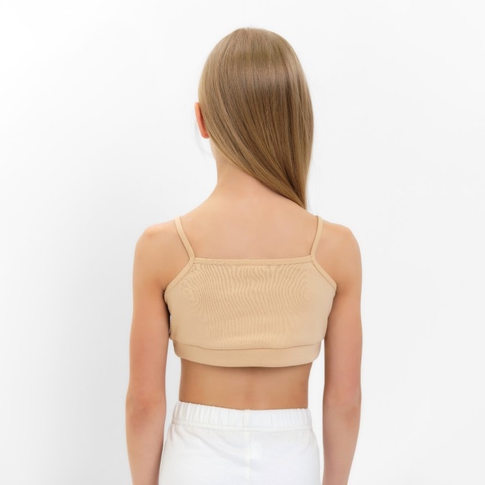 Топ для девочки MINAKU цвет бежевый, рост 140 см