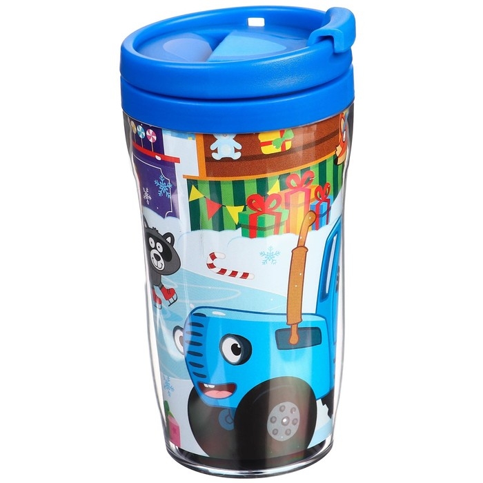 Термостакан с пазлом &laquo;Синий трактор: Новый год в городе&raquo;, 54 элемента, 250 мл