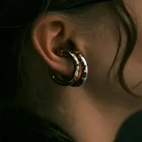 Серьги каффы &laquo;Леопард&raquo; набор 2 шт, цветные