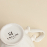 Молочник SL Home &laquo;Аманде&raquo;, 14&times;8,7&times;12,5 см, фарфор, белый