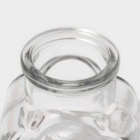 Набор стеклянных баночек для сыпучих продуктов с пробковой крышкой Доляна &laquo;Парфе. Облачко&raquo;, 100 мл, 6,5&times;5&times;7,5 см, 12 шт