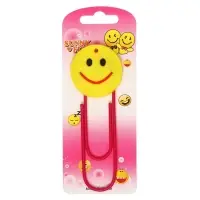 Закладка-скрепка большая &laquo;Смайл&raquo;, 11 см