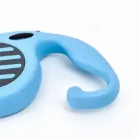 Рулетка - поводок для собак, лента 5 м, голубая