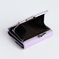 Кошелёк женский на кнопке, цвет сиреневый Кошелёк женский на кнопке, цвет сиреневый