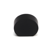 Ручка-кнопка CAPPIO RK147, d=26 мм, цвет черный, 8 шт.