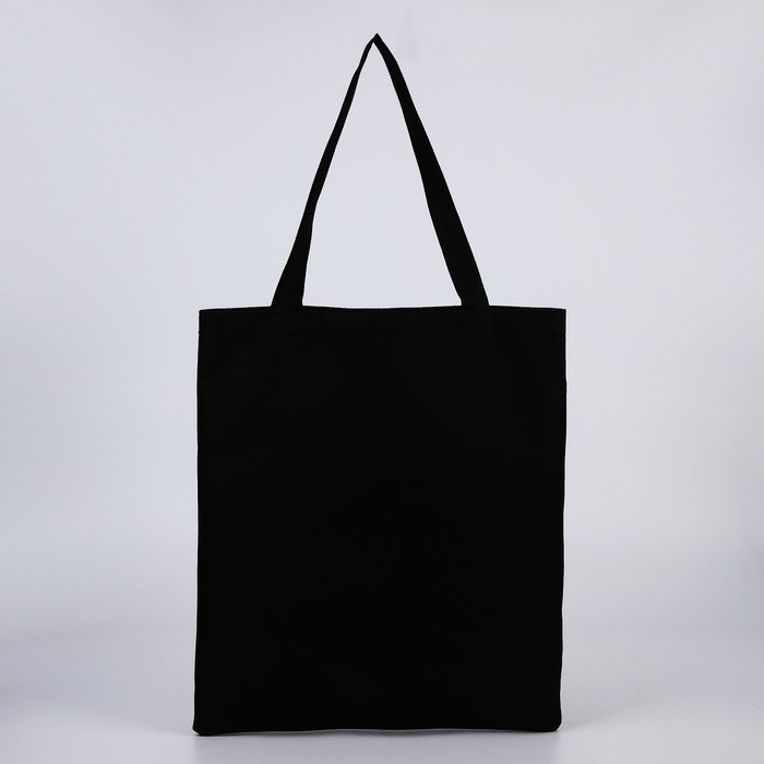 Шопер NAZAMOK, карман кожзам, цвет чёрный, бежевый, 40х35 см Шопер NAZAMOK, карман кожзам, цвет чёрный, бежевый, 40х35 см