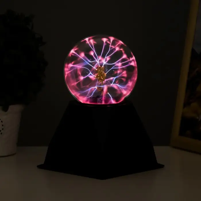 Плазменный шар "Роза золотая" 21х14х10 см RISALUX