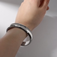 Браслет металл &laquo;Тренд&raquo; объёмный, цвет серебро