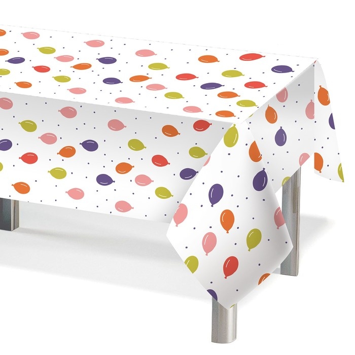 Скатерть одноразовая &laquo;Шарики&raquo;, 120 &times; 180 см, разноцветный