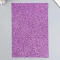Фоамиран глиттерный 2 мм 20х30 см, сиреневый