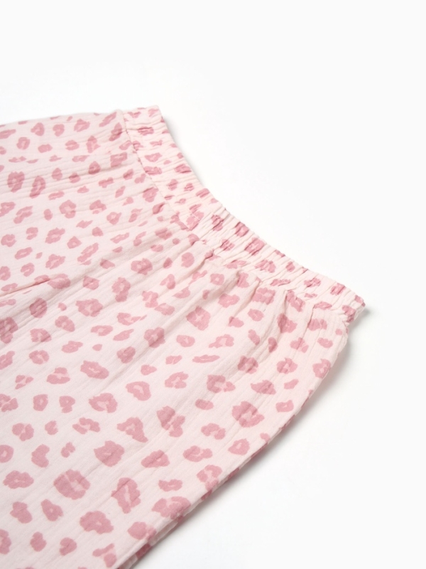 Комплект женский (рубашка, брюки) KAFTAN "Муслин: pink leopard" р. 52-54