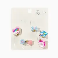 Кольца детские набор 6 шт. &laquo;Выбражулька&raquo; облоко, единорог, форма МИКС, б-р, разноцветный