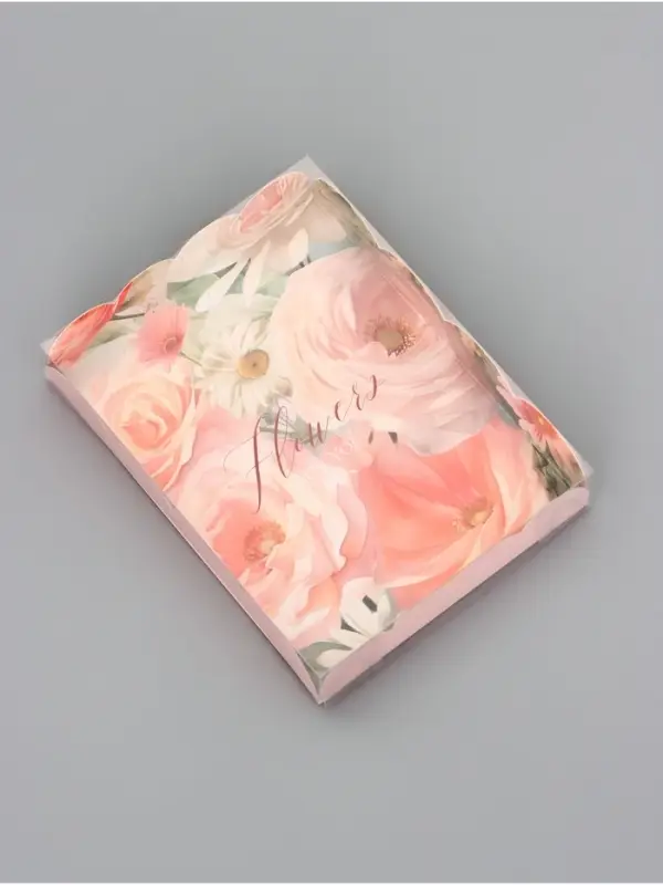 Коробка для печенья, &laquo;Цветы&raquo;, 14&times;10.5&times;2.5 см