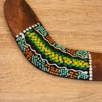 Сувенир "Бумеранг" албезия, 20х6х1 см, МИКС