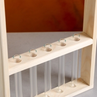 Кашпо деревянное 26×5×40 см с 5 колбами 15 см "Рамка Экстра Слим", ручка Дарим Красиво Кашпо деревянное 26×5×40 см с 5 колбами 15 см "Рамка Экстра Слим", ручка Дарим Красиво