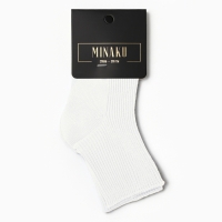 Носки детские MINAKU, цвет белый, 11-12 см