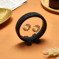 Подставка для украшений &laquo;Круг&raquo;, 11*11*4,5 см, цвет черный