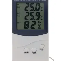 Термометр LTR-07, электронный, 2 датчика температуры, датчик влажности, белый