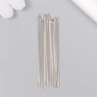 Иглы для бисера металл в пластиковой коробке набор 25 шт &Oslash; 0,46 мм