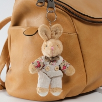 Брелок текстиль "Зайка в цветочном комбезе" 8,5х4х14 см Брелок текстиль "Зайка в цветочном комбезе" 8,5х4х14 см