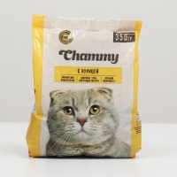 Сухой корм Chammy для кошек, курица, 350 г Сухой корм Chammy для кошек, курица, 350 г