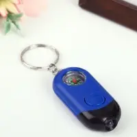 Фонарик брелок для ключей на кольце &laquo;Компас&raquo;, 1.5&times;2.5&times;5.5 см, МИКС