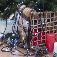 Гирлянда &laquo;Нить&raquo; 20 м, IP20, тёмная нить, 200 LED, свечение белое, 8 режимов, 220 В, УЦЕНКА