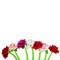 Ручка шариковая-прикол, &laquo;Роза&raquo;, МИКС