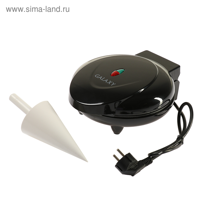 Электровафельница Galaxy GL 2951, 1200 Вт, тонкие вафли, антипригарное покрытие, чёрная Электровафельница Galaxy GL 2951, 1200 Вт, тонкие вафли, антипригарное покрытие, чёрная
