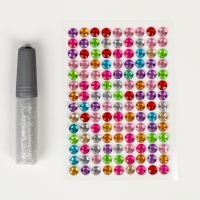 Ёлочные шары под раскраску на новый год &laquo;Волшебный подарок&raquo;&lrm;, 2 шт, новогодний набор для творчества