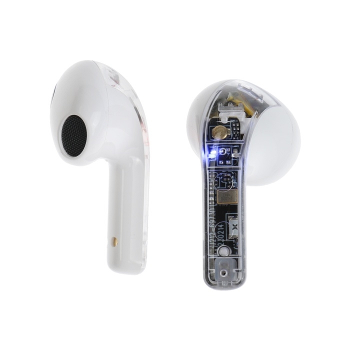 Наушники беспроводные R20, TWS, вкладыши, BT 5.3 , 30/200 мАч, шумоподавление, белые Наушники беспроводные R20, TWS, вкладыши, BT 5.3 , 30/200 мАч, шумоподавление, белые