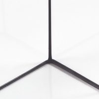 Аквариум "Панорамный" с крышкой, 25 литров, 44 х 18,5 х 31/36,5 см, чёрный