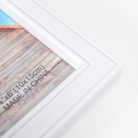 Фоторамка пластик на 10 фото 10х15 см "Якорь и штурвал" белая 41х68 см