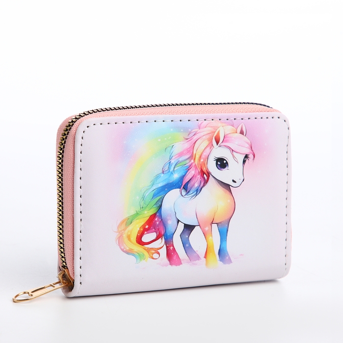 Кошелёк детский на молнии &laquo;Выбражулька&raquo;, цвет розовый