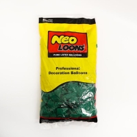 Шар латексный 10", стандарт, набор 100 шт., цвет темно-зеленый