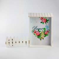 Ключница настенная &laquo;Home&raquo;, цветы, 22,5 х 30,5 х 5,7 см.