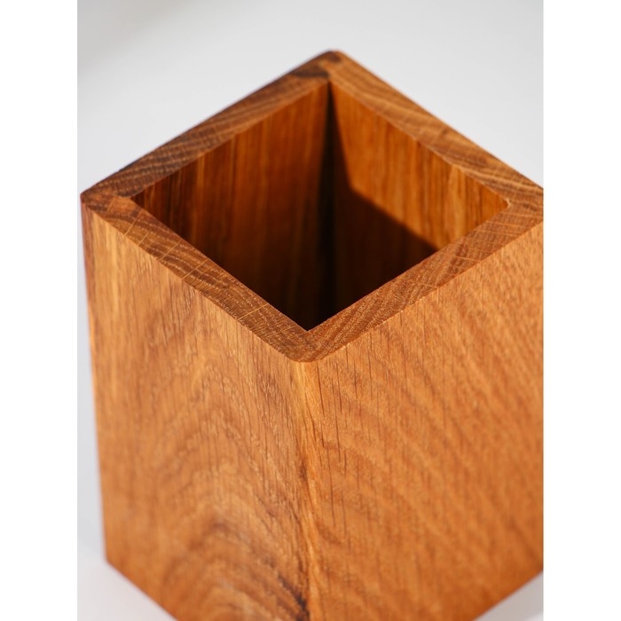 Подставка для столовых приборов Adelica, 12&times;8&times;8 см, дуб