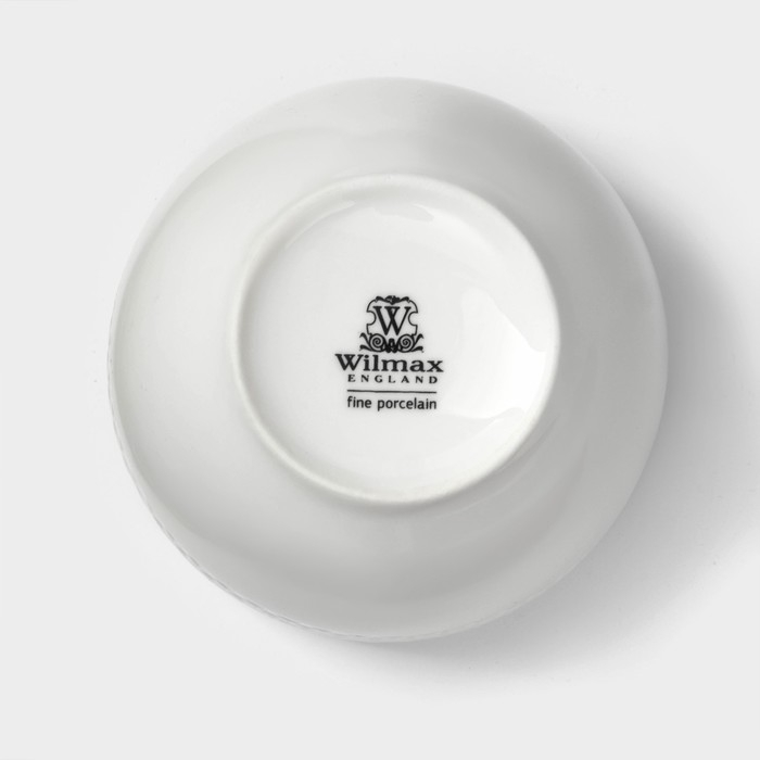 Сахарница фарфоровая с крышкой Wilmax &laquo;Юлия Высоцкая&raquo;, 340 мл, цвет белый