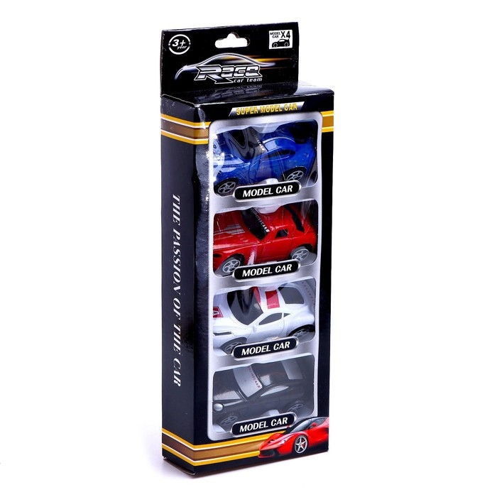 Машина &laquo;Супергонщик&raquo;, набор 4 штуки