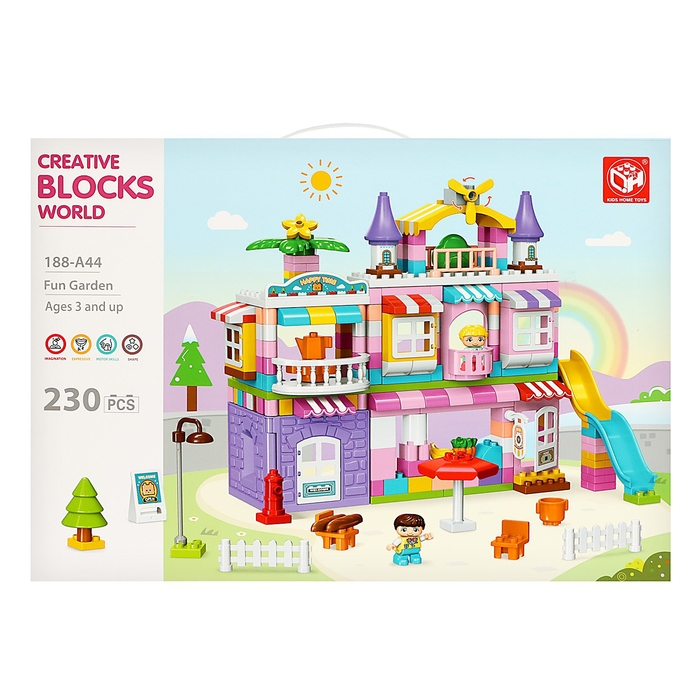 Конструктор &laquo;Чудесный дом&raquo;, 2 варианта сборки, 230 деталей