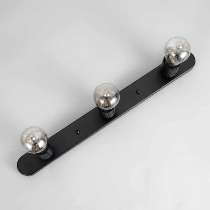 Потолочный светильник Потолочный светильник "Скин" 3хЕ27 40Вт черный 30х6х16см