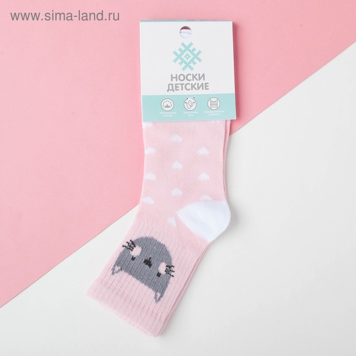 Носки детские KAFTAN &laquo;Котик&raquo;, размер 16-18, цвет розовый